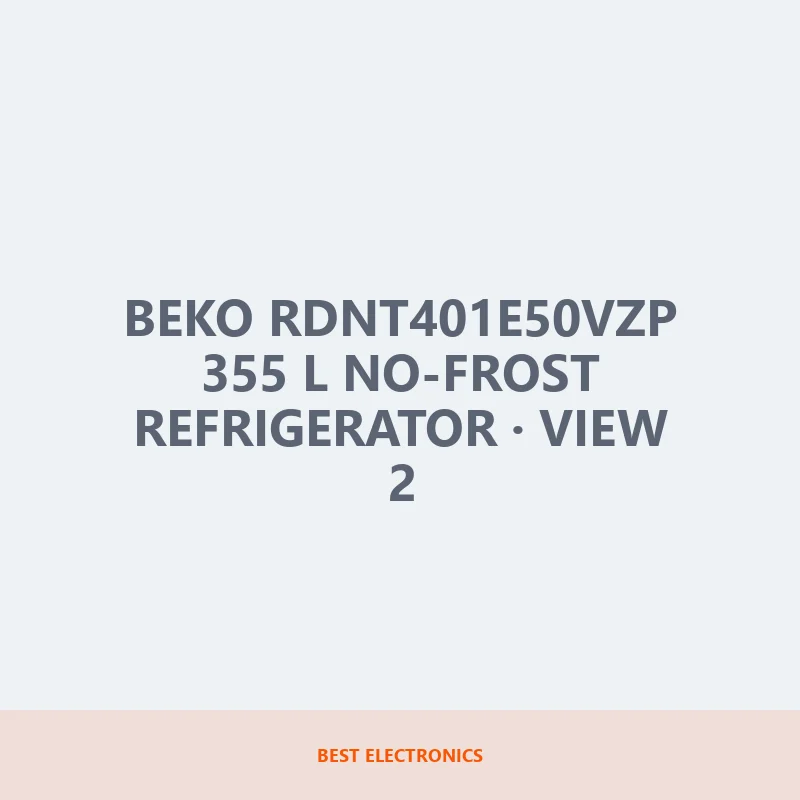 Beko RDNT401E50VZP 355 L No-Frost Refrigerator image 2
