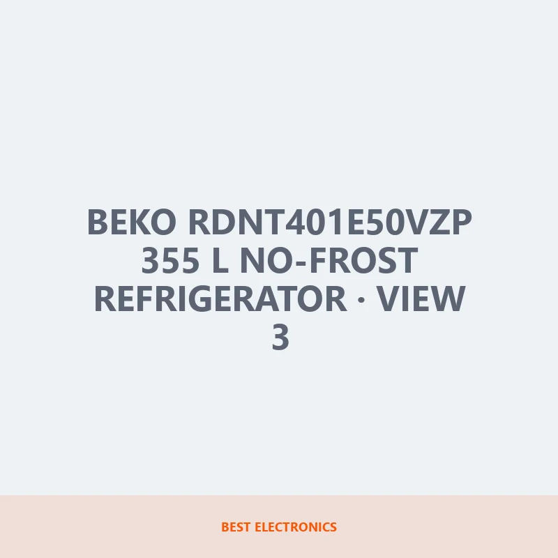 Beko RDNT401E50VZP 355 L No-Frost Refrigerator image 3