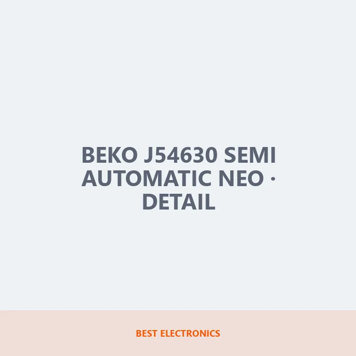 Beko J54630 Semi Automatic Neo detail