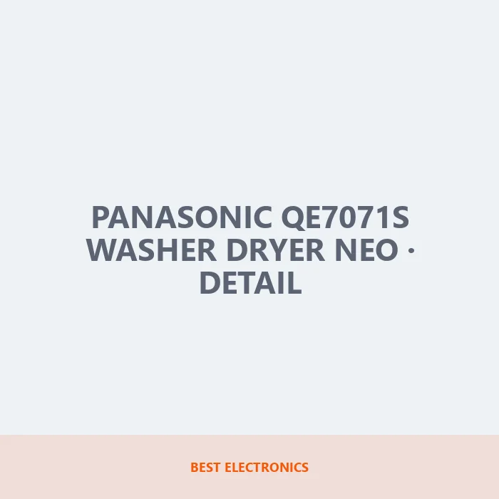 Panasonic QE7071S Washer Dryer Neo detail