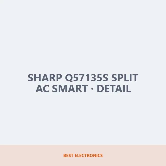 Sharp Q57135S Split AC Smart detail