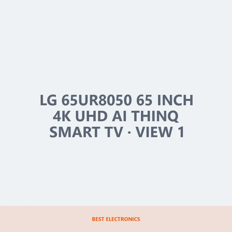 LG 65UR8050 65 inch 4K UHD AI ThinQ Smart TV image 1