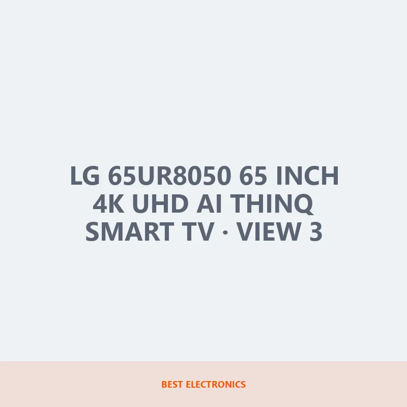 LG 65UR8050 65 inch 4K UHD AI ThinQ Smart TV image 3