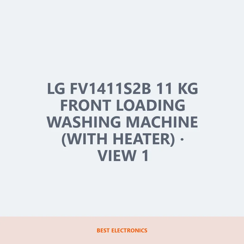 LG FV1411S2B 11 KG Front Loading Washing Machine (With Heater) image 1