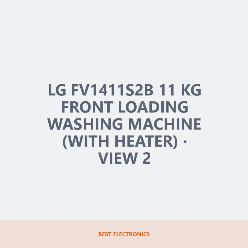 LG FV1411S2B 11 KG Front Loading Washing Machine (With Heater) image 2