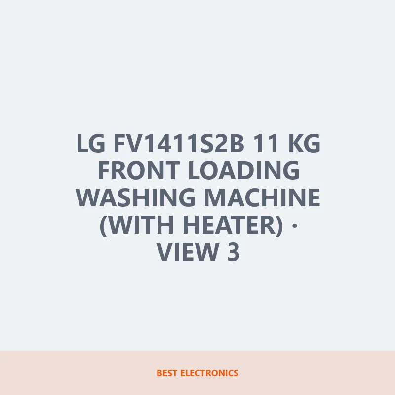 LG FV1411S2B 11 KG Front Loading Washing Machine (With Heater) image 3