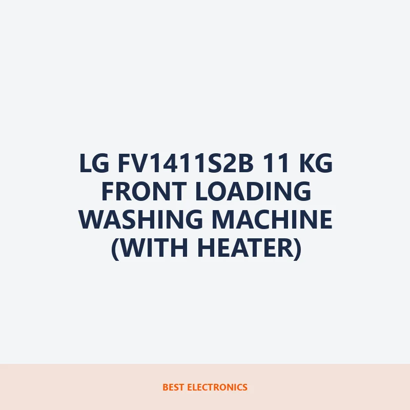 LG FV1411S2B 11 KG Front Loading Washing Machine (With Heater)