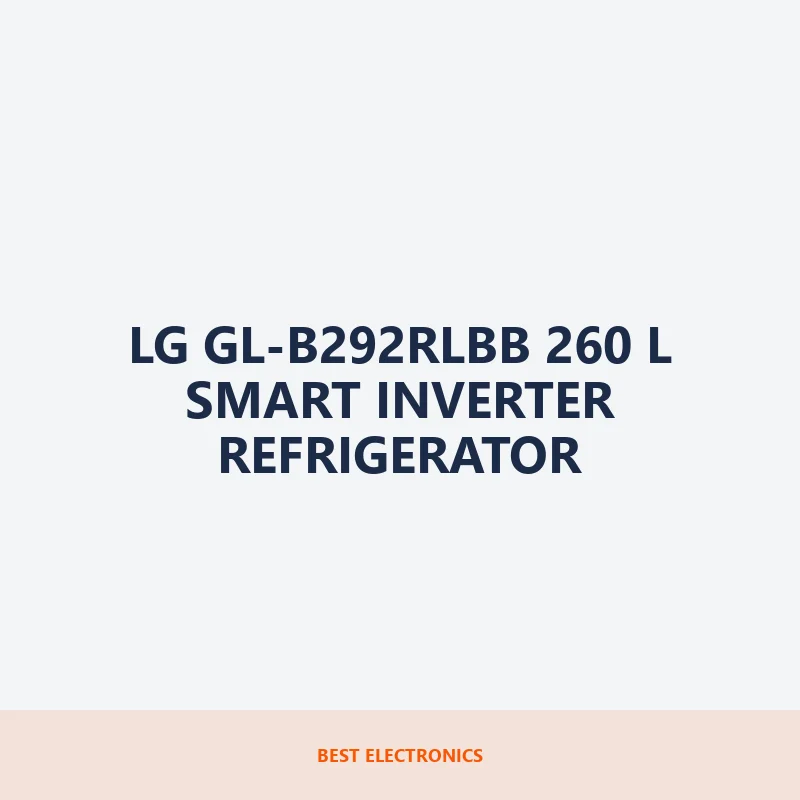 LG GL-B292RLBB 260 L Smart Inverter Refrigerator