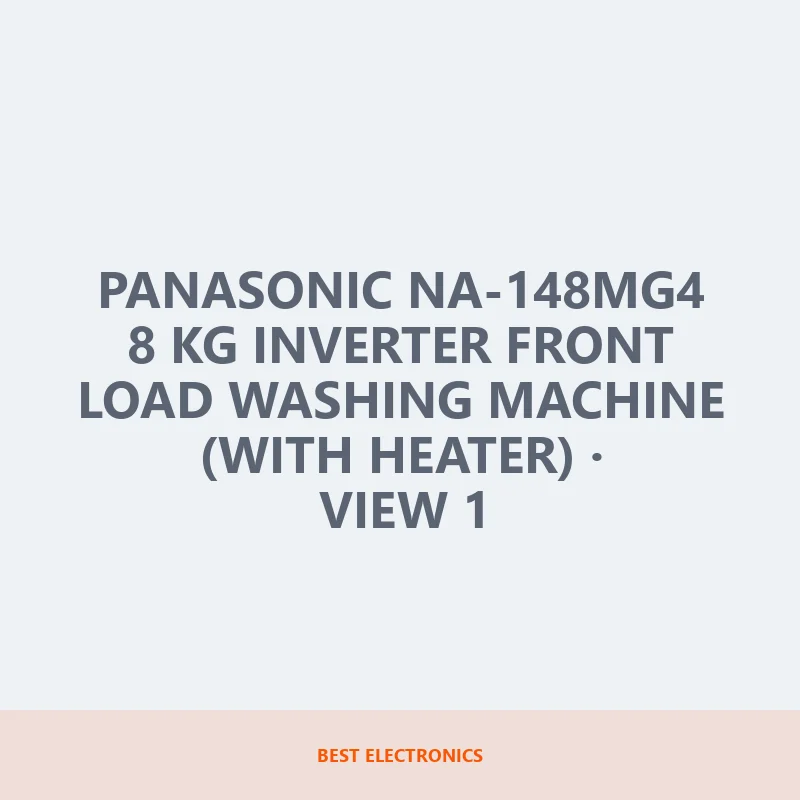 Panasonic NA-148MG4 8 KG Inverter Front Load Washing Machine (With Heater) image 1