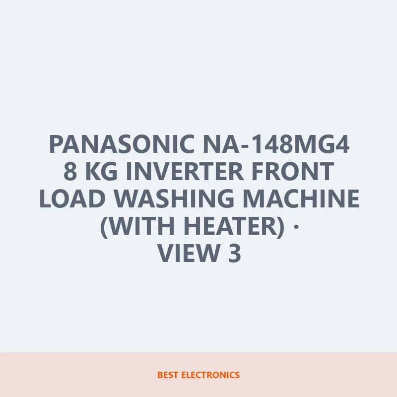 Panasonic NA-148MG4 8 KG Inverter Front Load Washing Machine (With Heater) image 3