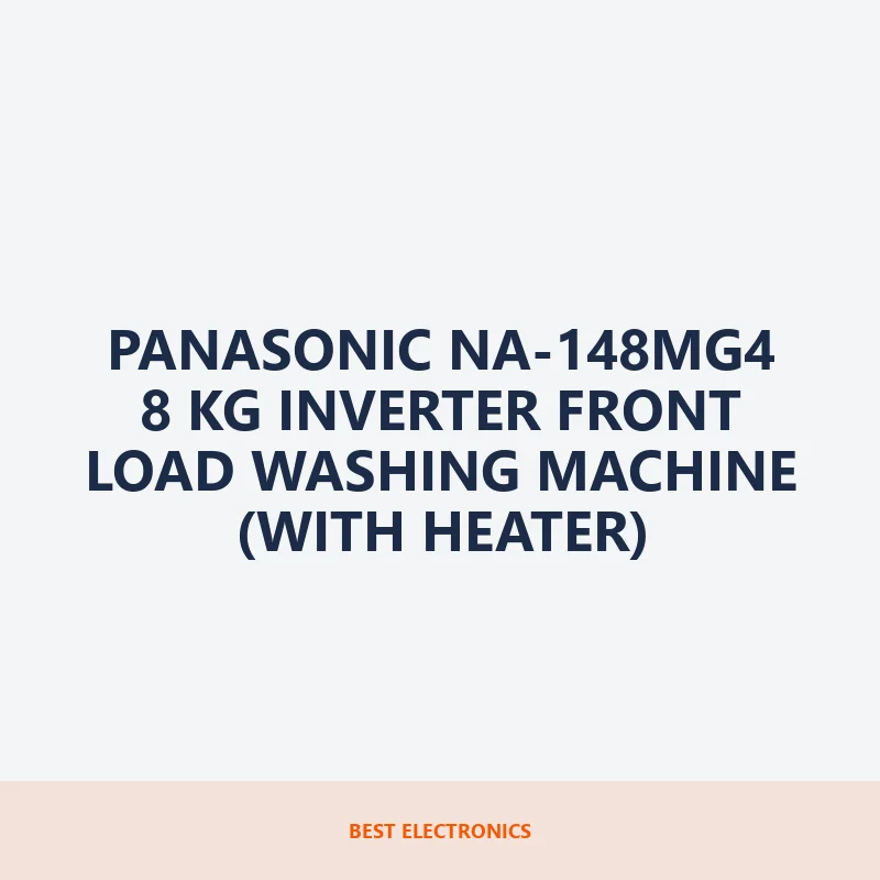 Panasonic NA-148MG4 8 KG Inverter Front Load Washing Machine (With Heater)