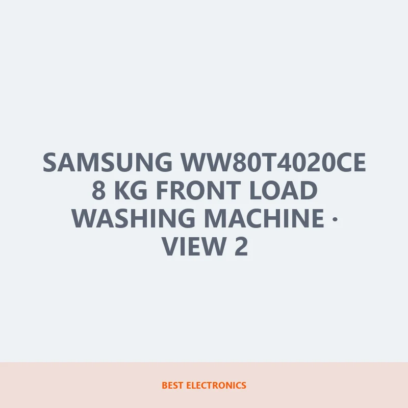 Samsung WW80T4020CE 8 KG Front Load Washing Machine image 2