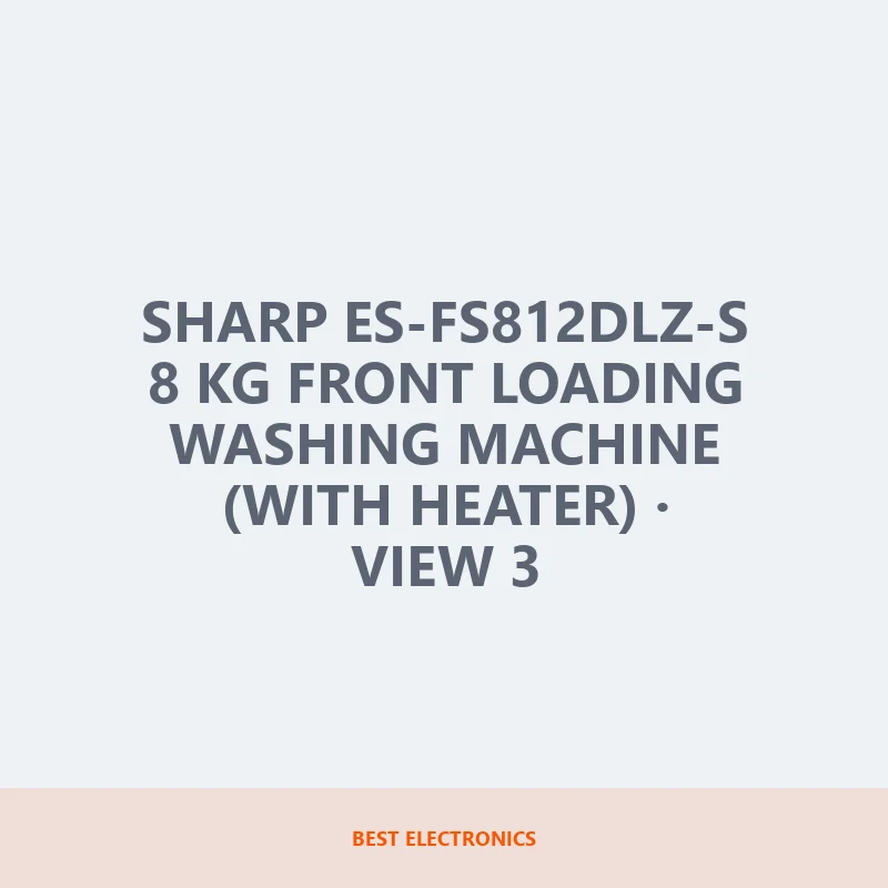 Sharp ES-FS812DLZ-S 8 KG Front Loading Washing Machine (With Heater) image 3
