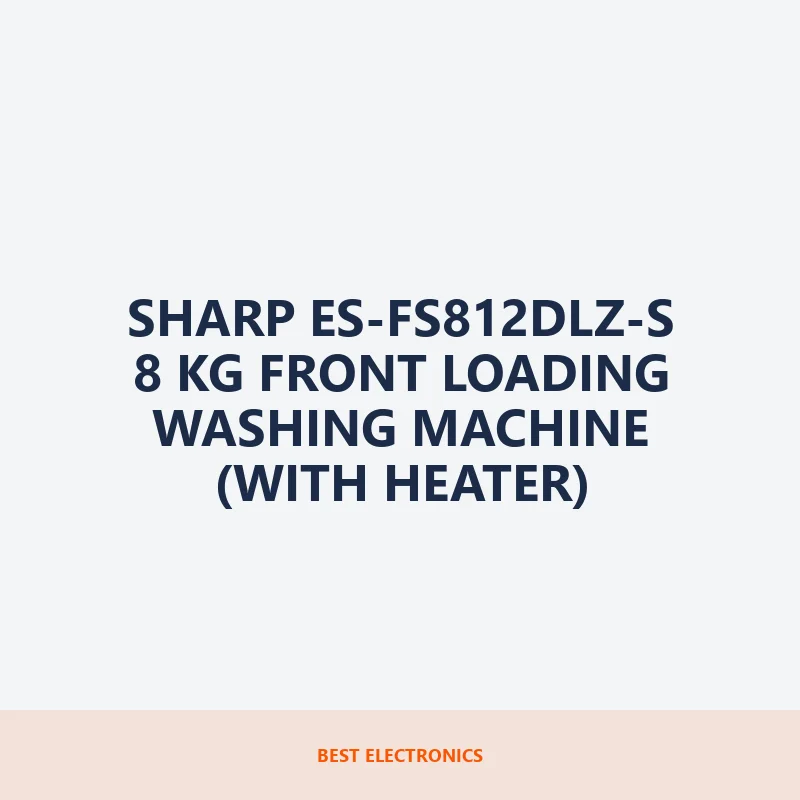 Sharp ES-FS812DLZ-S 8 KG Front Loading Washing Machine (With Heater)