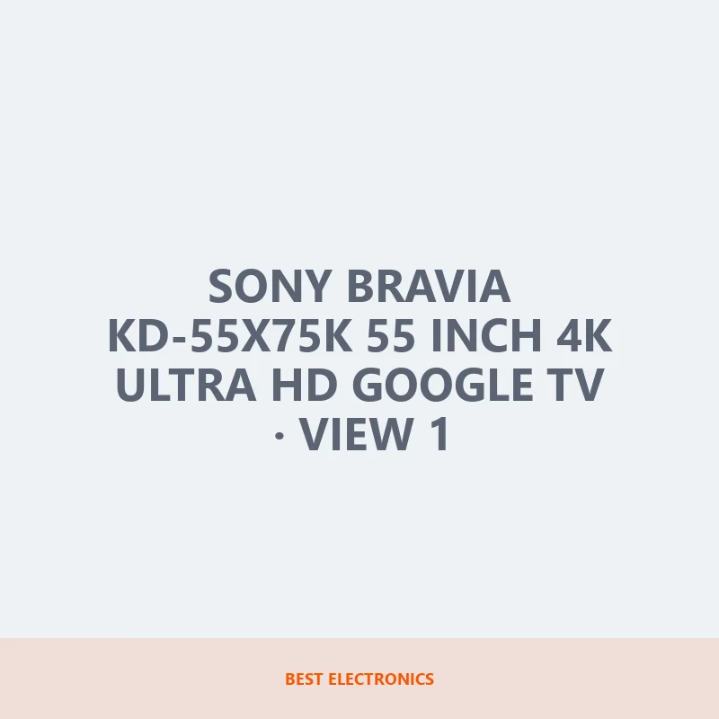 Sony BRAVIA KD-55X75K 55 inch 4K Ultra HD Google TV image 1