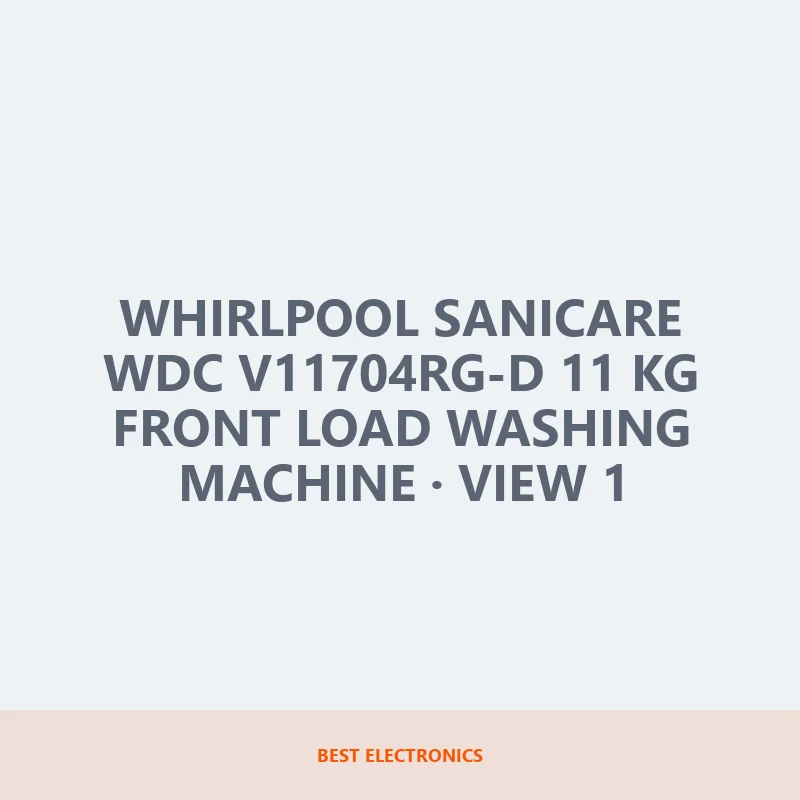 Whirlpool Sanicare WDC v11704RG-D 11 KG Front Load Washing Machine image 1