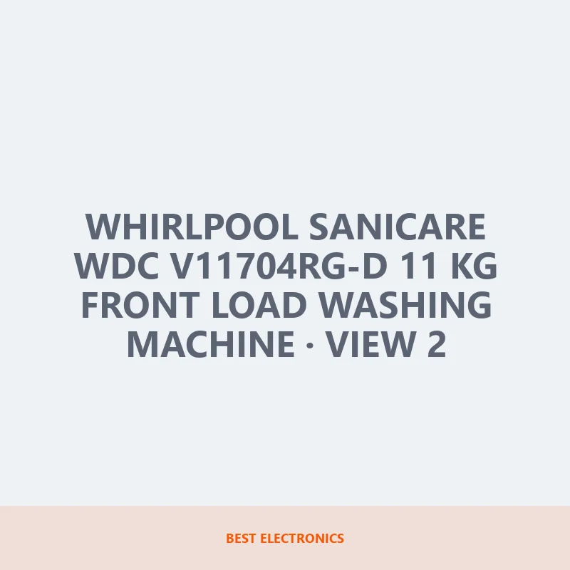 Whirlpool Sanicare WDC v11704RG-D 11 KG Front Load Washing Machine image 2