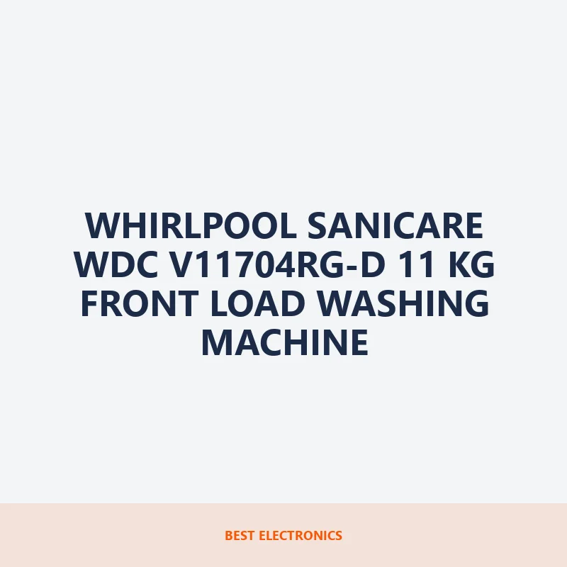 Whirlpool Sanicare WDC v11704RG-D 11 KG Front Load Washing Machine